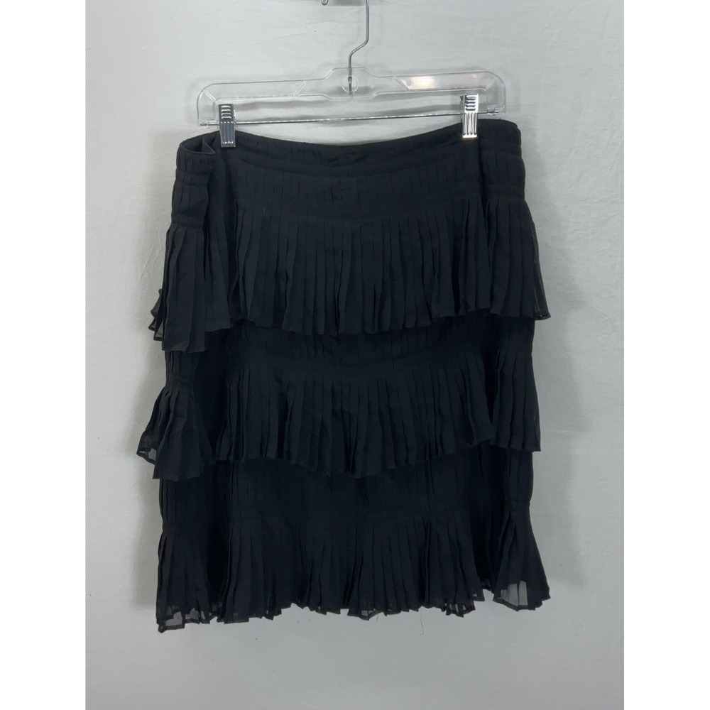 WET SEAL SKIRT  Size 13 BLACK‎  Ruffle Tiered Y2K grunge Whimsy Fairy Goth